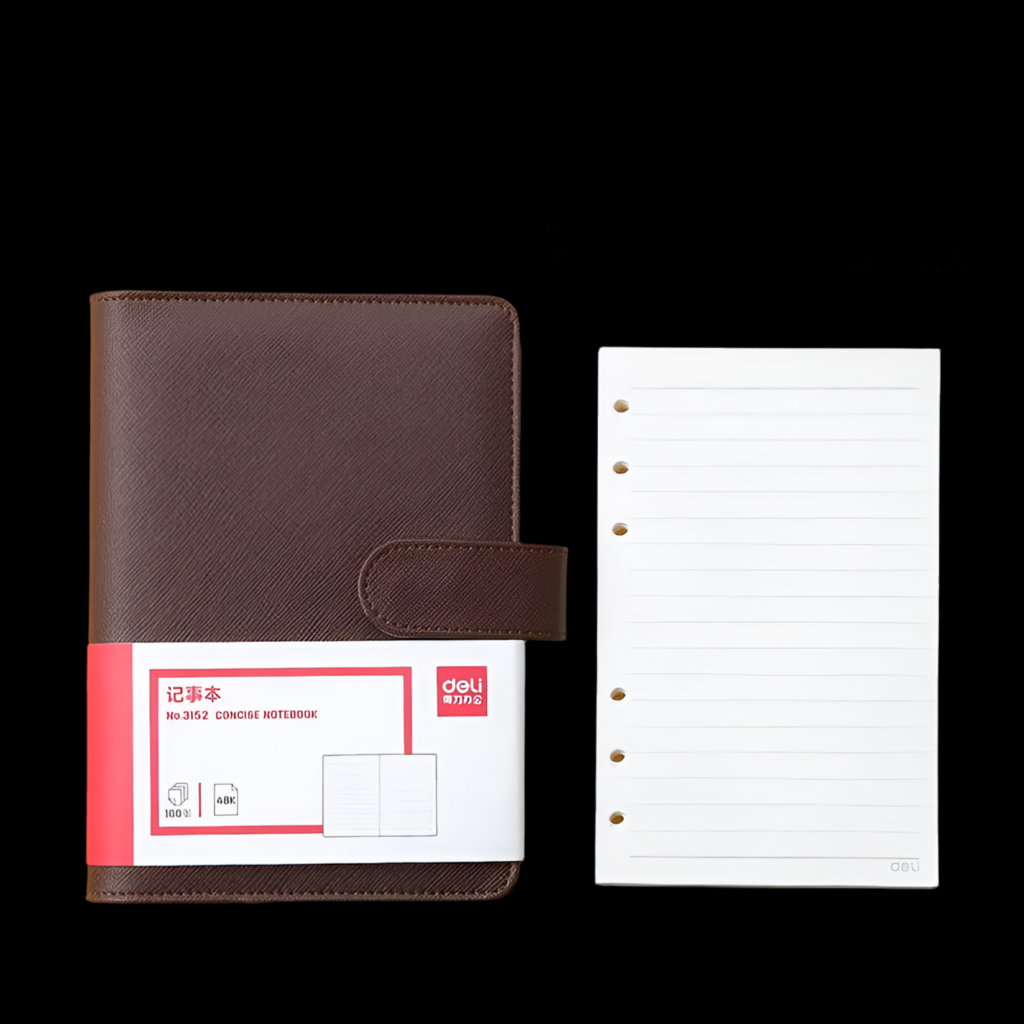 Noir&Blanc Héritage Classique – Leather Notebook