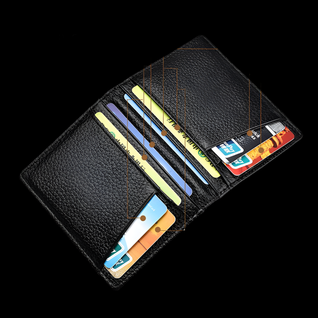 Noir&Blanc Souverain Compact – Minimalist Card Holder