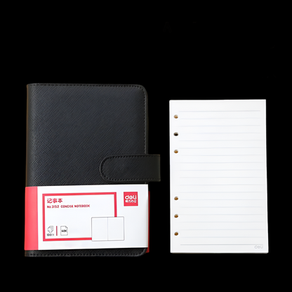 Noir&Blanc Héritage Classique – Leather Notebook