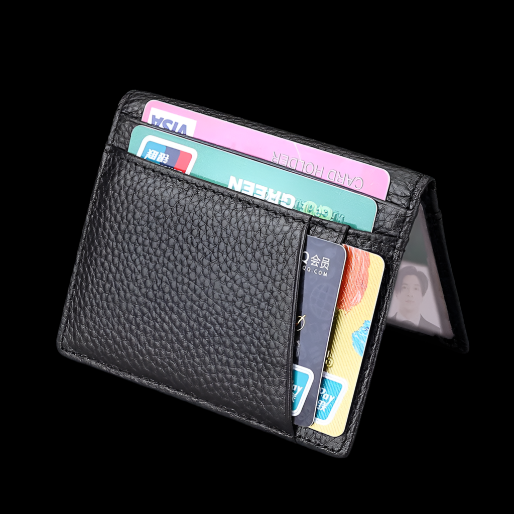 Noir&Blanc Souverain Compact – Minimalist Card Holder